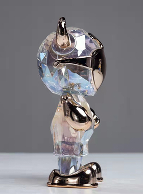 设计可爱炫彩透明哞哞咔手办摆件