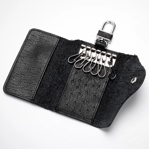 Универсальная вместительная и большая ключница, картхолдер, кожаная система хранения, из натуральной кожи, 2 в 1, воловья кожа