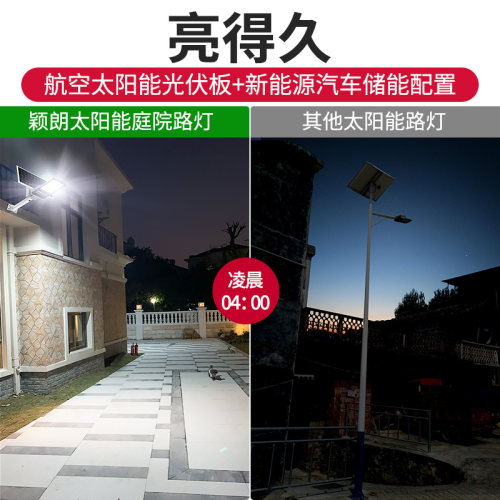 太阳能灯户外庭院自建房外墙灯家用室外大门口新农村超亮照明路灯 - 图1
