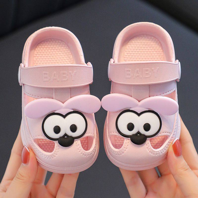 儿童卡通拖鞋夏室内防滑软底宝宝男童洞洞鞋包头婴幼儿女童凉拖鞋,淘宝优惠券,粉丝福利购,淘宝优惠卷