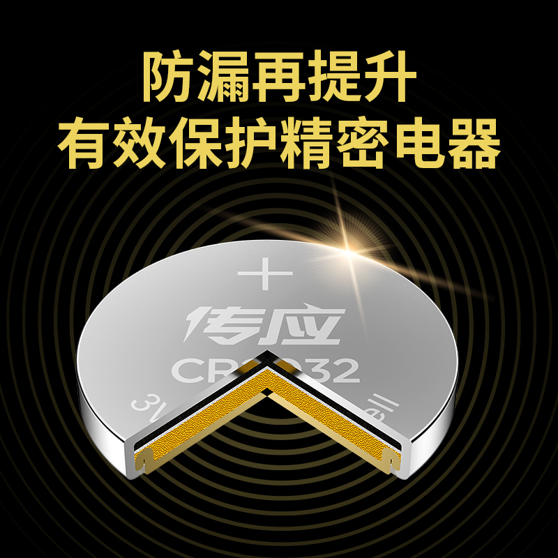 南孚传应CR2032奥迪汽车钥匙遥控器纽扣电池CR2025适用大众奔驰宝 - 图0