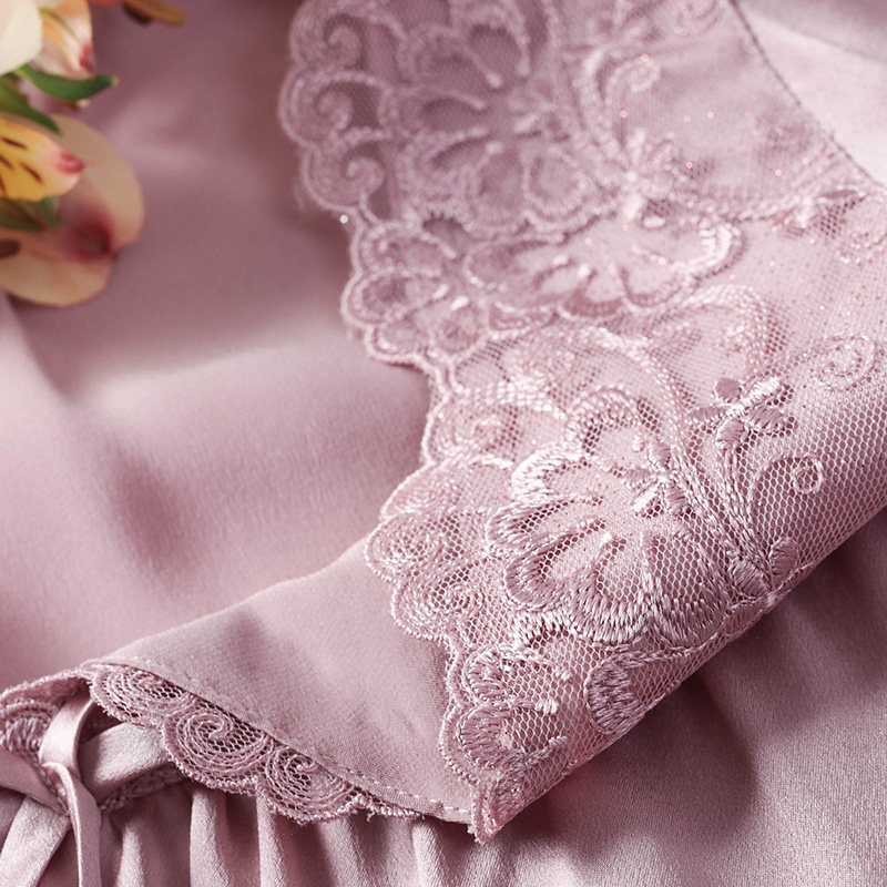 【断码钜惠】美标夏季100%桑蚕丝睡裙 美标杭州睡裙