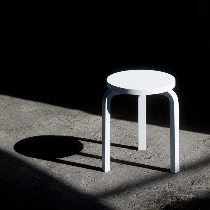 E2全球购正品|芬兰ARTEK Stool60圆凳 经典北欧简约现代桦木矮凳 - 图1