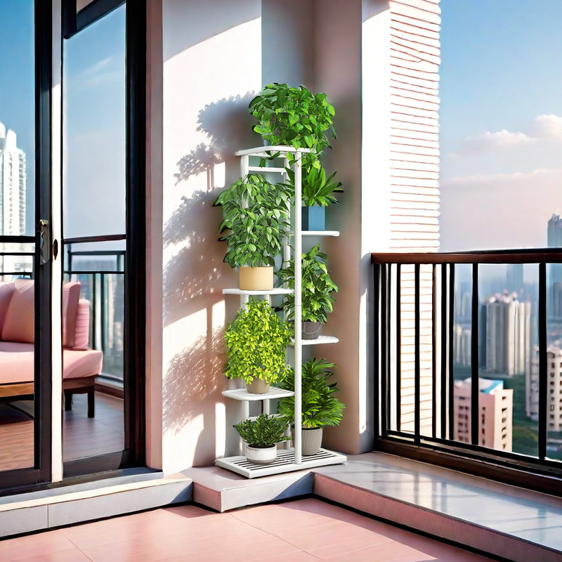 轻奢花架子室内客厅落地式置物架阳台盆栽家用绿萝植物摆放花盆架-图0
