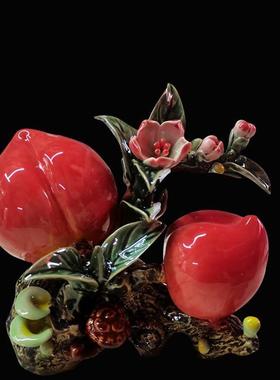 陶瓷招财礼品石榴结婚家居饰品