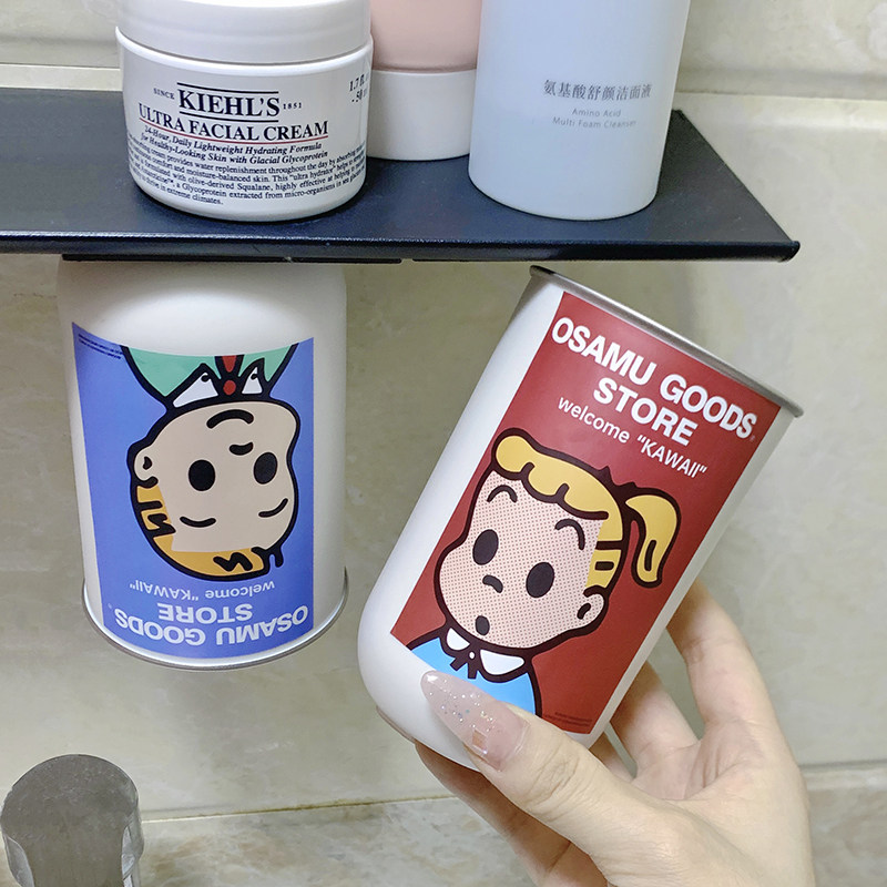 日系304不锈钢漱口杯磁吸倒置情侣家用宿舍挂墙网红亲子刷牙水杯,淘宝优惠券,粉丝福利购,淘宝优惠卷