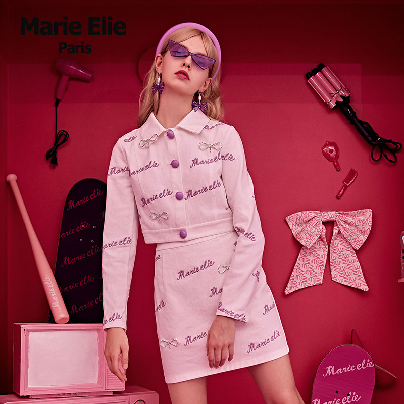 marie elie初秋新款紫妤薇淑玉半裙 MarieElie半身裙