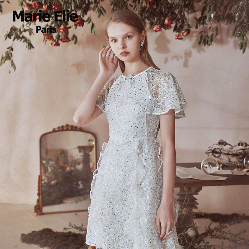 marie elie2020春夏新款珠片连衣裙 MarieElie连衣裙