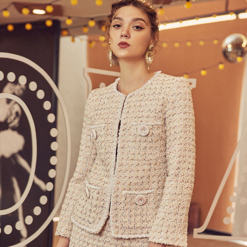 marie elie秋冬经典款沐怡蕊粉半裙 MarieElie半身裙