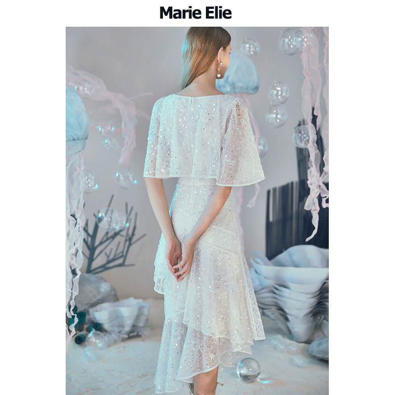 marie elie春夏新款姬倪栀飘连衣裙 MarieElie连衣裙