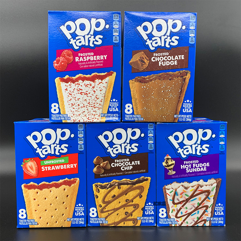 Pop Tarts Toaster Frosted Unfrosted Pastries夹心果塔饼干馅饼-图1