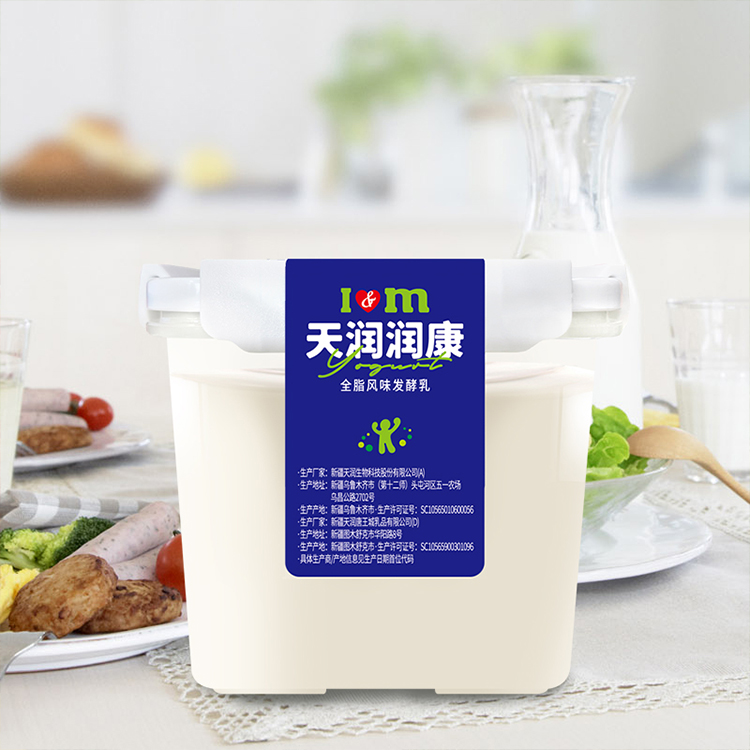 天润旗舰店新疆润康方桶2桶风味老酸奶1kg*2家庭装 - 图2