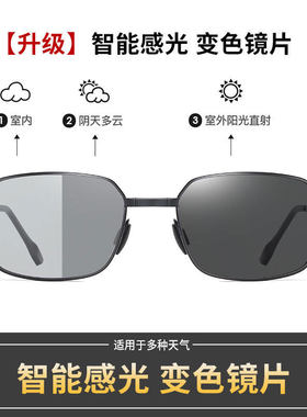 英国DHWA专柜折叠太阳镜男款墨镜偏光镜男驾驶开车钓鱼专用日夜两