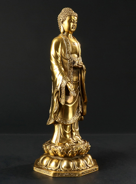 纯铜客厅风水摆件供奉佛像