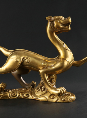 黄铜材质手工铸造四神四方位