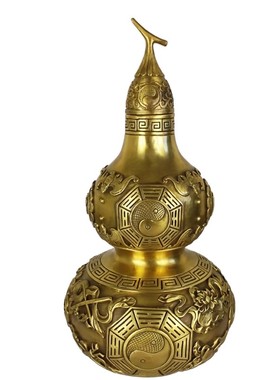 黄铜铸造八卦葫芦开业乔迁礼品