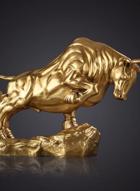 黄铜铸造开拓牛商务礼品