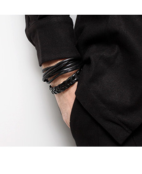 编织拼接情侣韩版时尚风复古手链