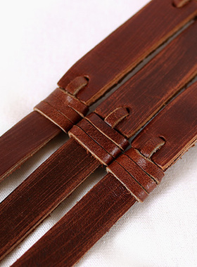 头层牛皮手工编织手链柔软真皮