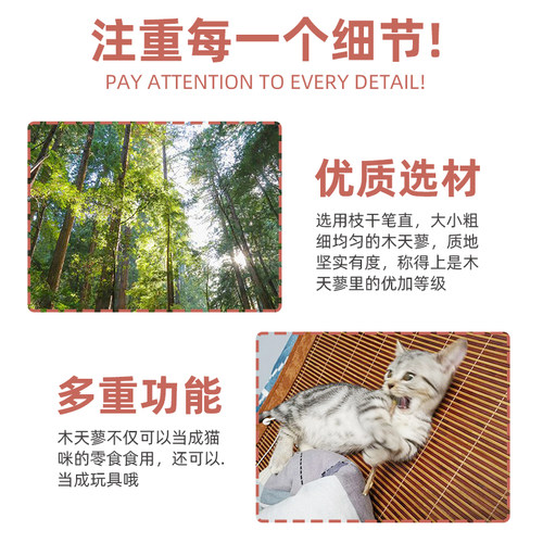 猫咪磨牙棒木天蓼猫薄荷棒棒糖食用幼猫啃咬洁齿小猫咬棒用品零食 - 图2