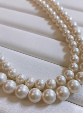 倪妮同款南洋极光澳白珍珠项链女气质小香风2025新款爆款镶钻颈链