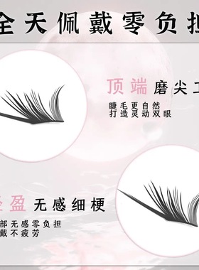 【南阳公主】嫁接感黑天鹅漫画浓密眼尾下垂假睫毛斜飞超长15mm