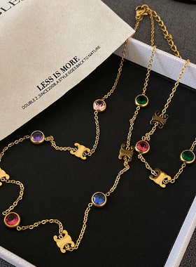 多巴胺项链女锁骨链轻奢