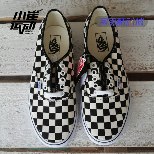 Vans, тканевые эспадрильи, шахматы подходит для мужчин и женщин для отдыха, низкие кроссовки, 0W