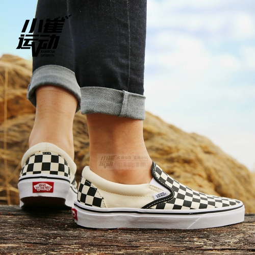 Vans, шахматы, классические тканевые эспадрильи подходит для мужчин и женщин, кроссовки, легко надевать