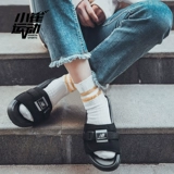 New balance, спортивные черные пляжные мюли, регулируемый ремешок, для влюбленных