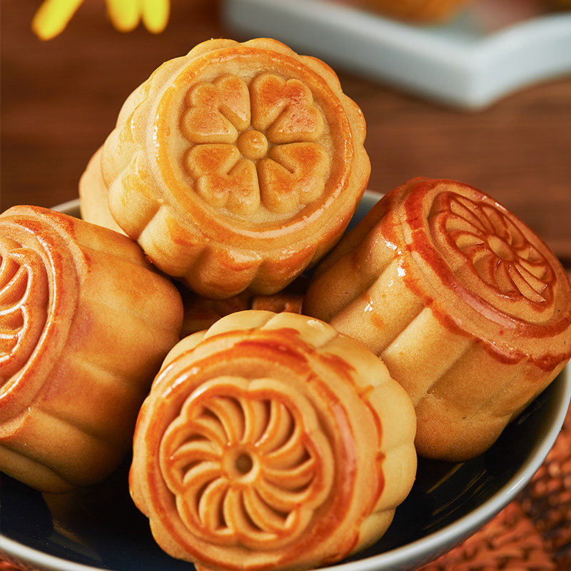 谷悦园中秋广式糖精糖尿人孕妇五仁 谷悦园食品月饼