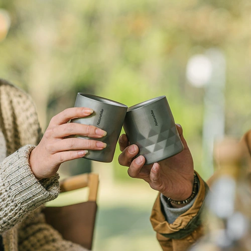 Naturehike Novas Titanium Cup Pure Titanium Outdoor Field Camp Pertable Anti -Stamdable Cold Water Cup