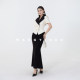 MD Inno Warm Sugar Latte 2026 Summer Style Slim Temperament Versatile Slim Fit Splicing Socialite Suit Top
