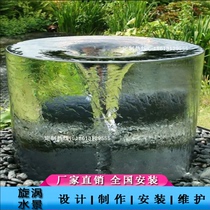 Whirlpool Fountain Running Water Swing Piece Hotel Garden Swirl Waterscape Decoration Creative Water Landscape Artificial Flow Water Curtain Water System