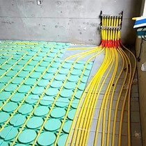 Floor heating module free of backfill dry domestic water heating kang pipe extruded plastic insulation board environmentally friendly with aluminum foil geothermal tube module