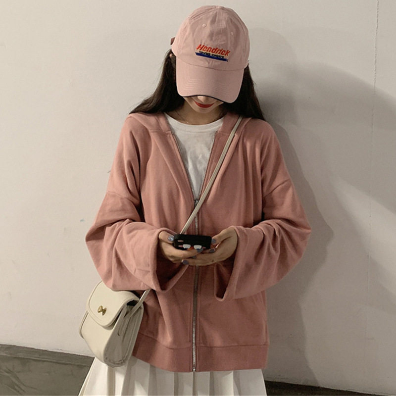 waitmore卫衣女潮ins连帽韩版开衫 舒情莱卫衣/绒衫