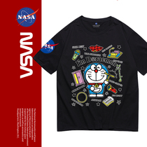 NASA joint Xinjiang pure cotton Mars interstellar transport T-shirt printed short sleeve round collar national tide 2157