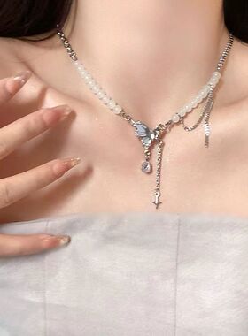 【梦蝴蝶】小甜美镶钻锁骨链