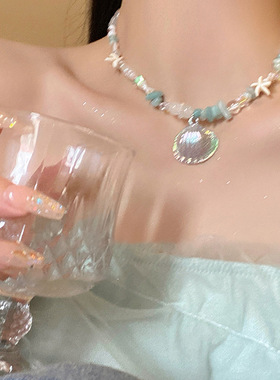 海边度假海星贝壳项链