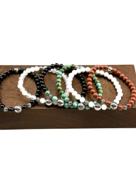 手链WUMING925纯银绿松石