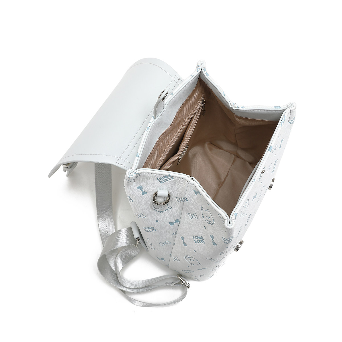 官网正品Cow&Kitty女双肩包2026新款卡通印花高颜值轻便双肩背包,淘宝优惠券,粉丝福利购,淘宝优惠卷