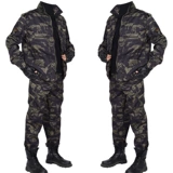 Камуфляжный осенний износостойкий дорожный комплект для работы, рабочая одежда, увеличенная толщина