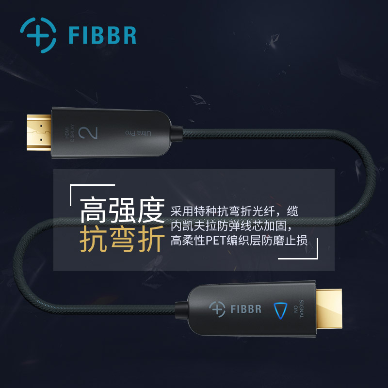 FIBBR菲伯尔光纤HDMI线2.0版4K高清线HDR1.5米/2米/3米/5米/10米-图2