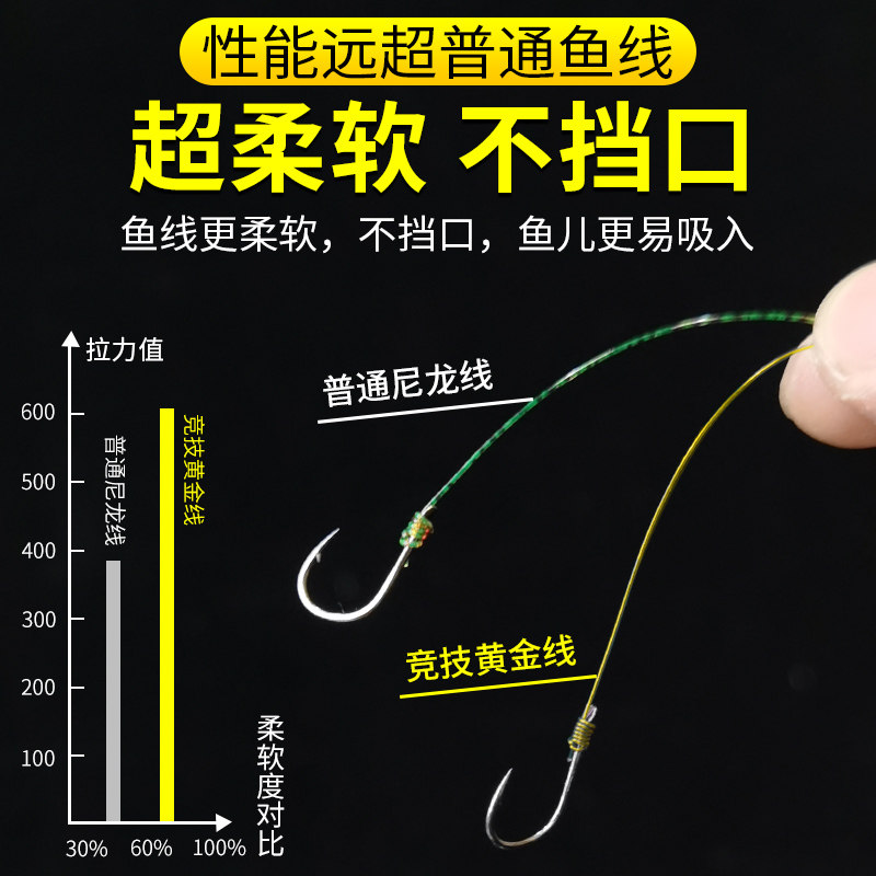 日本进口钓鱼线正品超柔软台钓子线 千丝坊鱼线