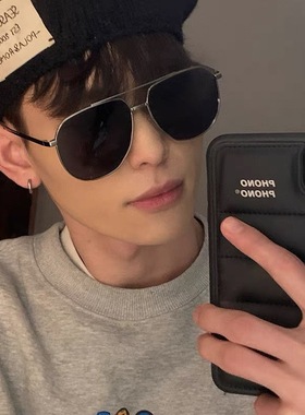 西出玉门白宇昌东同款墨镜黑色太阳镜眼镜偏光遮阳防晒防紫外线男