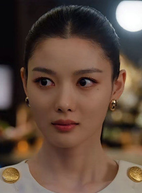 金裕贞白雅珍同款金色耳环耳钉女
