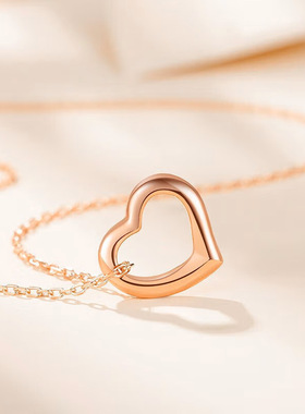 小日子童瑶顾茉莉同款爱心项链