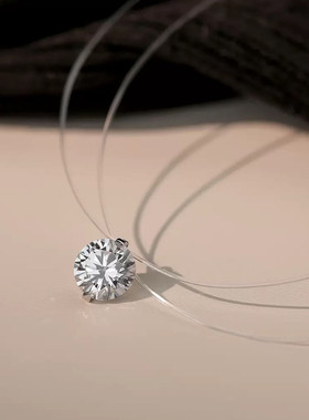 赵露思同款锆石项链银色欧美简约百搭蛇骨链小众简约设计感钛钢女