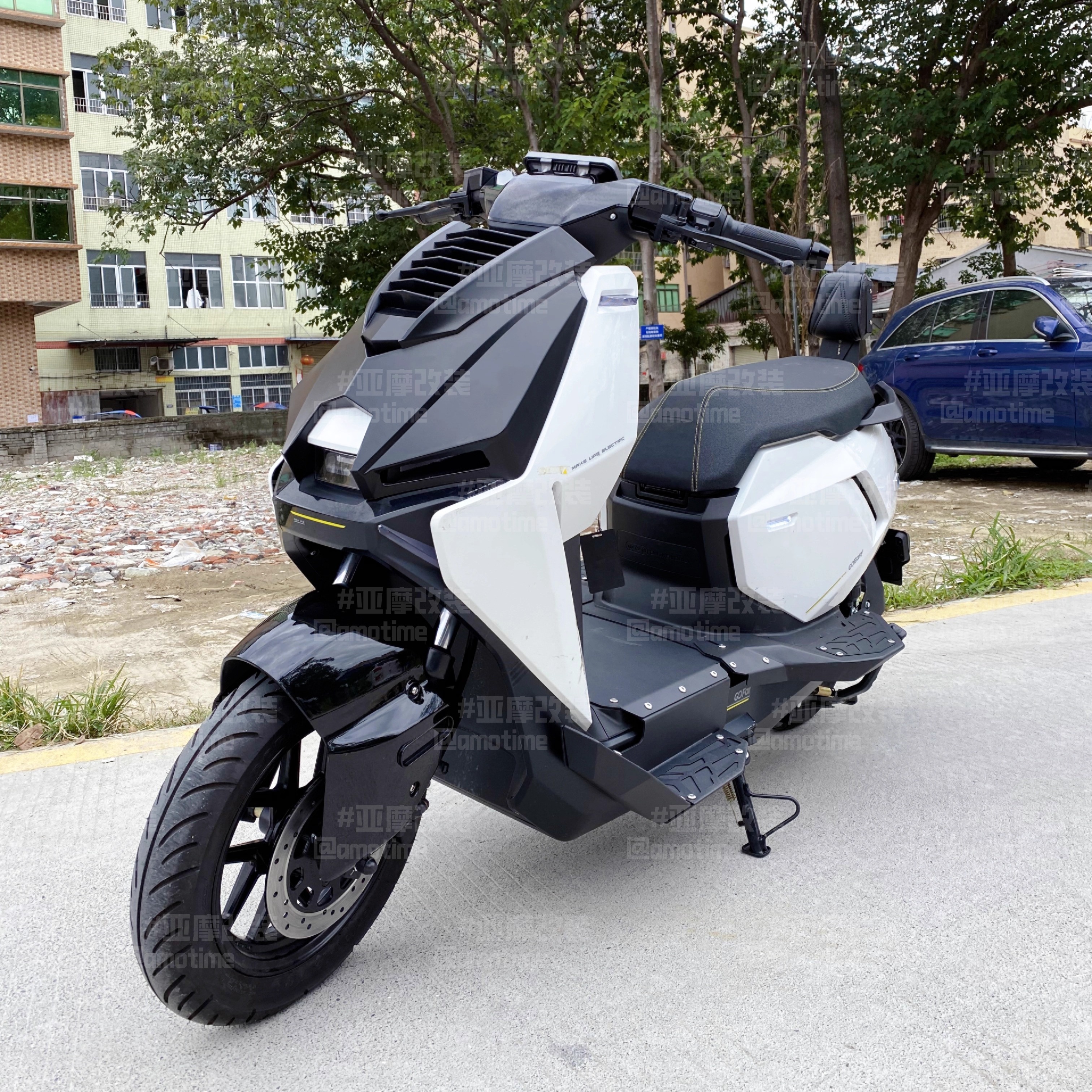 适用小牛电动FX 改装下沉脚踏板加宽加长前置专用脚踏铝合金配件 - 图0