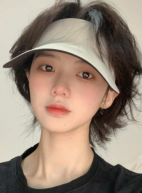 运动速干吸汗大头围空顶帽防晒帽